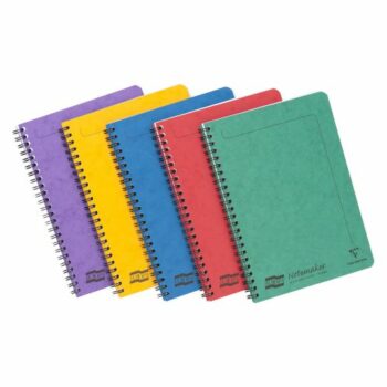 Europa Notemaker A5 Wirebound Pressboard Assorted Cover Notebooks Ruled (Pack 10) 4850Z - 4850Z