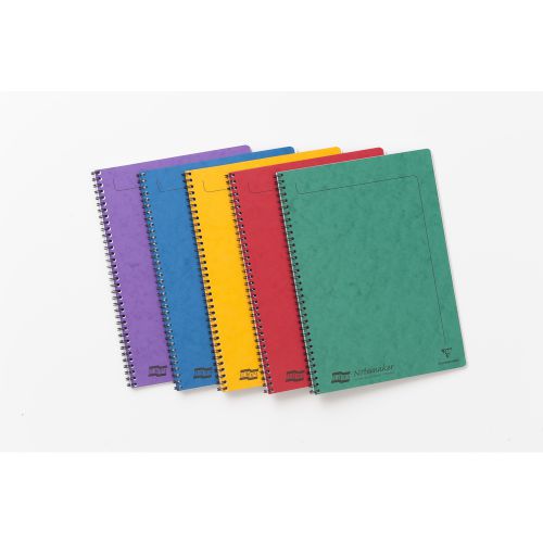 Europa Notemaker A4 Wirebound Pressboard Assorted Cover Notebooks Ruled (Pack 10) 4860Z - 4860Z