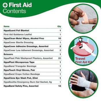 Travel First Aid Kit - Contents - Fusion Office UK