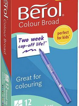 Berol Colour Broad Pens Assorted Colours Pack 12 2057596 Fusion Office