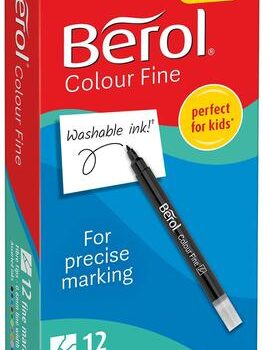 Berol Colour Fine Pens Assorted Colours Pack 12 2057599 Fusion Office
