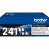 Brother Tn 241bk Laser Toner Cartridges Black Twin Pack Tn241bktwin Fusion Office