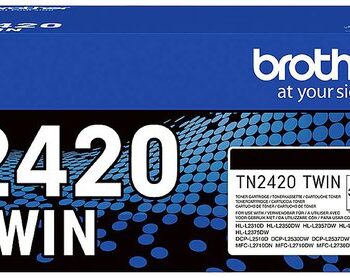 Brother Tn 2420 Laser Toner Cartridges Black Twin Pack Tn2420twin Fusion Office