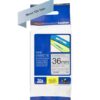 Brother Tze M961 P Touch Black On Silver Label Tape 36mm X 8m Tzem961 Fusion Office