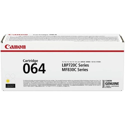 Canon 064 Yellow Laser Toner Cartridge 4931c001 Fusion Office