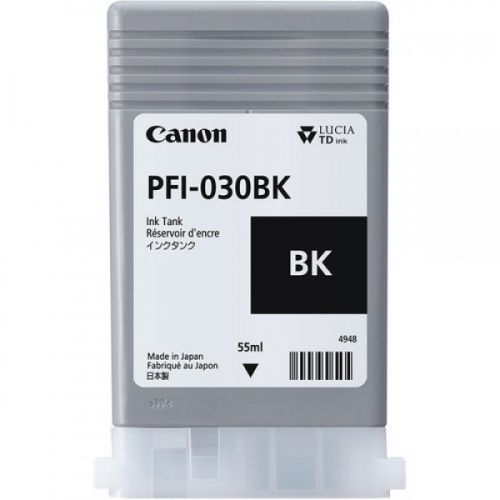 Canon Pfi 030bk Black Inkjet Cartridge 55ml 3489c001 Fusion Office