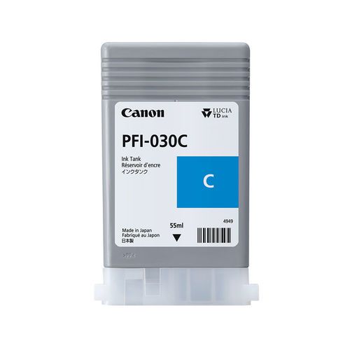 Canon Pfi 030c Cyan Inkjet Cartridge 55ml 3490c001 Fusion Office
