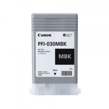 Canon Pfi 030mbk Black Matte Inkjet Cartridge 55ml 3488c001 Fusion Office