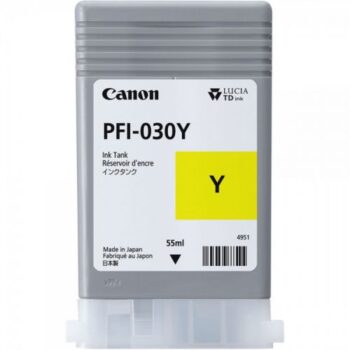 Canon Pfi 030y Yellow Inkjet Cartridge 55ml 3492c001 Fusion Office