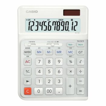 Casio De 12e We 12 Digit Big Ergonomic Desk Calculator De 12e We Wa Ep Fusion Office