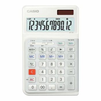 Casio Je 12e We 12 Digit Compact Ergonomic Desk Calculator Je 12e We Wa Ep Fusion Office