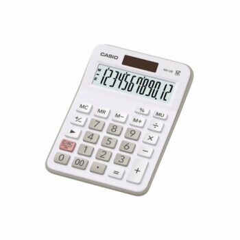 Casio Mx 12b Basic 12 Digit Desk Calculator White Mx 12b We W Ec Fusion Office