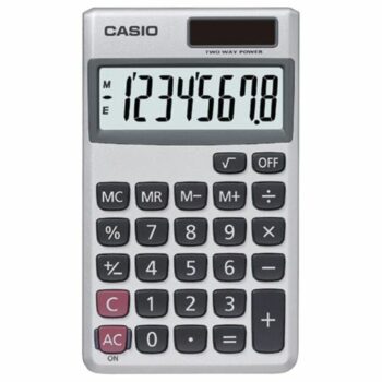 Casio Sl 300sv 8 Digit Pocket Calculator Sl 300sv Wk Up Fusion Office