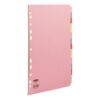 Concord Dividers 15 Part A4 Pastel Assorted Colours 71599 J15 Fusion Office