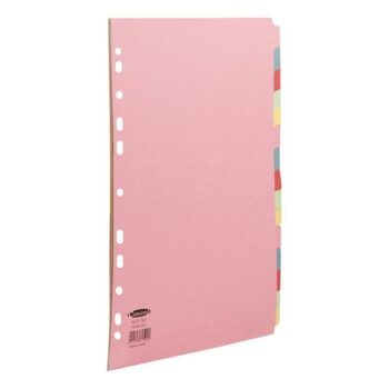 Concord Dividers 15 Part A4 Pastel Assorted Colours 71599 J15 Fusion Office