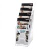 Deflecto Literature Holder 4 Tier Dl Portrait Clear 77701 Fusion Office