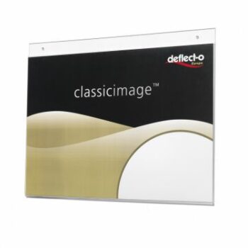 Deflecto Wall Sign Holder A3 Landscape Clear 48000 Fusion Office