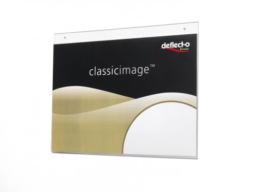 Deflecto Wall Sign Holder A4 Landscape Clear 46901 Fusion Office