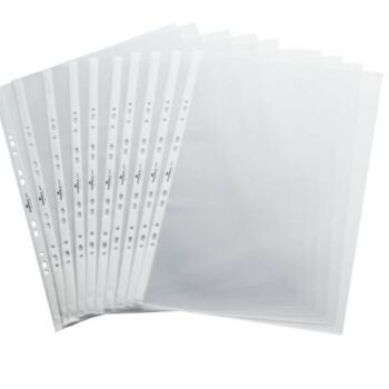 Durable Clear View Pockets For Presenter 8572 8569 Clear Pack 10 857719 Fusion Office