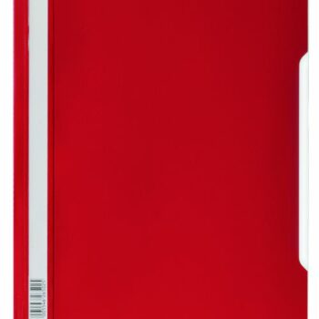 Durable Clear View Red Report Folders Extra Wide A4 Pack 50 257003 Fusion Office