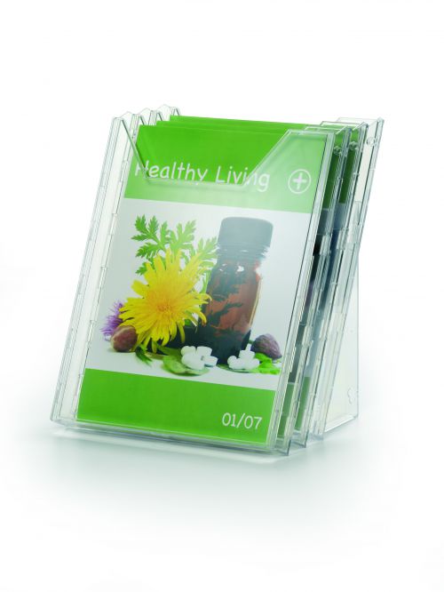 Durable Combiboxx Literature Holders A4 Portrait Pack 3 858019 Fusion Office