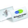 Durable Name Badges With Combi Clip 40x75mm Pack 25 821119 Fusion Office