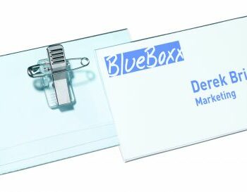 Durable Name Badges With Combi Clip 54x90mm Pack 50 814519 Fusion Office