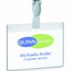 Durable Security Name Badges With Clip 60x90mm Pack 25 814319 Fusion Office