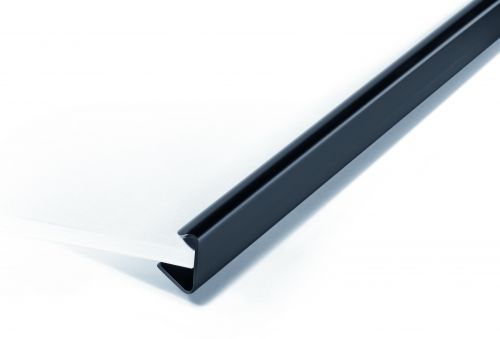 Durable Spine Bars A4 12mm Black Pack 25 291201 Fusion Office
