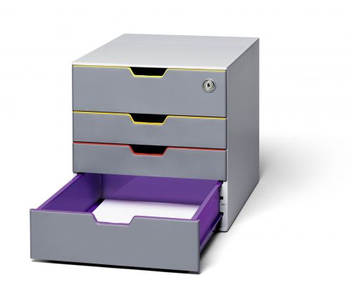 Durable Varicolor 4 Safe Drawer Box 760627 Fusion Office