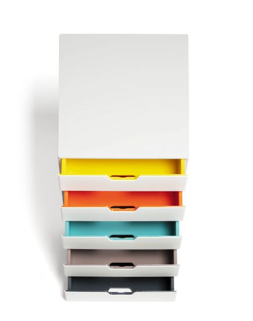 Durable Varicolor Mix 5 Drawer Box 762527 Fusion Office