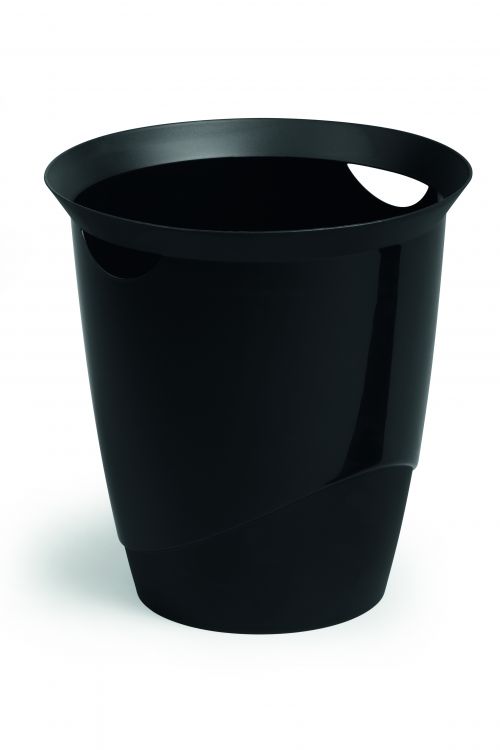 Durable Waste Bin Trend 16 Litres Black 1701710060 Fusion Office