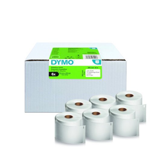 Dymo Labelwriter Dhl Shipping Labels 102x210mm Pack Of 6 Rolls Of 140 Labels 2177565 Fusion Office