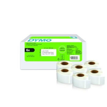 Dymo Labelwriter Return Address Labels 25x54mm Pack Of 6 Rolls Of 500 Labels 2177564 Fusion Office