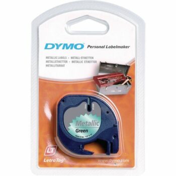 Dymo Lt Letratag Label Tape Fabric Iron On 12mmx2m Black On White S0718850 Fusion Office