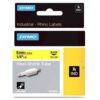 Dymo Rhino Industrial 18052 Heat Shrink Tube 6mmx15m Black On Yellow 18052 Fusion Office