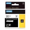 Dymo Rhino Industrial 18483 Permanent Polyester Tape 12mmx55m White 18483 Fusion Office