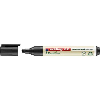 Edding 22 Ecoline Permanent Markers Chisel Tip Black Pack 10 4 22001 Fusion Office