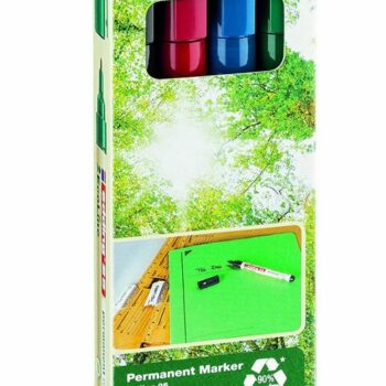 Edding 25 Ecoline Permanent Markers Bullet Tip Assorted Pack 4 4 25 4 Fusion Office