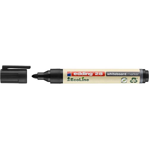 Edding 28 Ecoline Whiteboard Markers Bullet Tip Black Pack 10 4 28001 Fusion Office