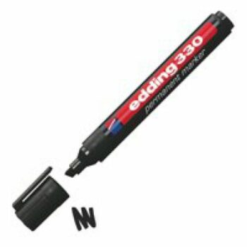Edding 330 Permanent Markers Chisel Tip Black Pack 10 4 330001 Fusion Office
