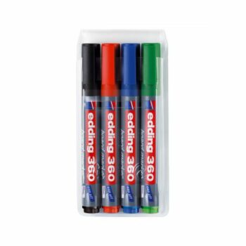 Edding 360 Whiteboard Markers Bullet Tip Assorted Pack 4 4 360 4 Fusion Office