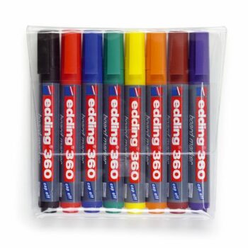 Edding 360 Whiteboard Markers Bullet Tip Assorted Pack 8 4 360 8 Fusion Office