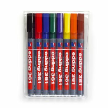 Edding 361 Whiteboard Markers Bullet Tip Assorted Pack 8 4 361 8 Fusion Office