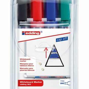 Edding 363 Whiteboard Markers Chisel Tip Assorted Pack 4 4 363 4 Fusion Office
