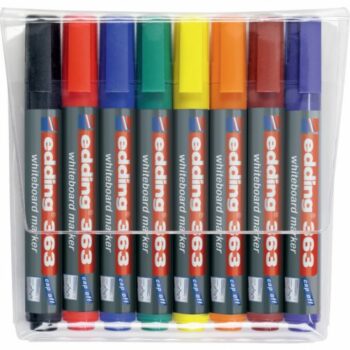 Edding 363 Whiteboard Markers Chisel Tip Assorted Pack 8 4 363 8 Fusion Office
