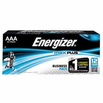 Energizer Max Plus Aaa Alkaline Batteries Pack 20 E301322902 Fusion Office