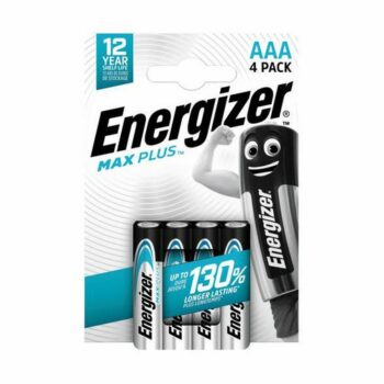 Energizer Max Plus Aaa Alkaline Batteries Pack 4 E301321404 Fusion Office