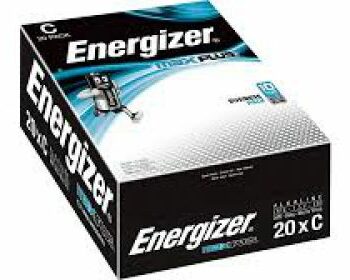 Energizer Max Plus C Alkaline Batteries (Pack 20) - E301324102