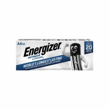 Energizer Ultimate Aa Lithium Batteries Pack 10 634352 Fusion Office